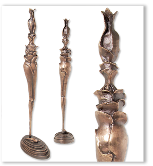 Erich Kraft, Bronzeskulptur, Fleur du jour